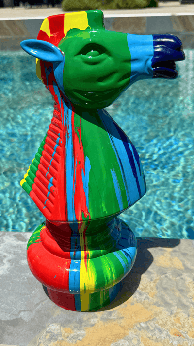 Estátua Cavalo de Xadrez