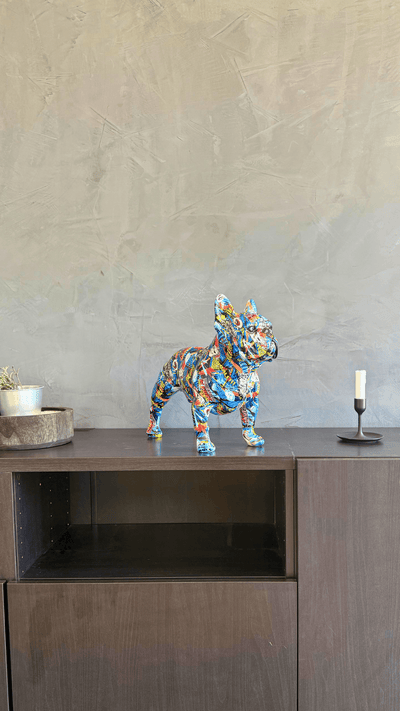 Estátua Bulldog em Pé