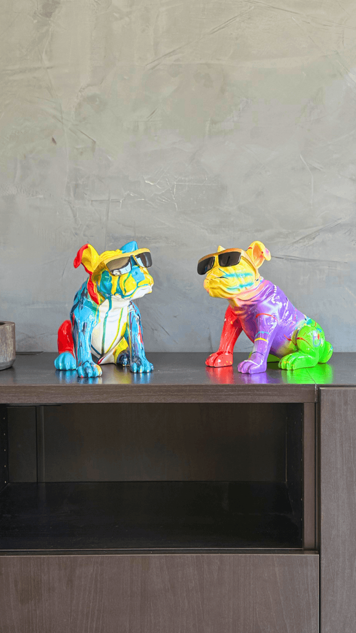 Estatua de bulldog