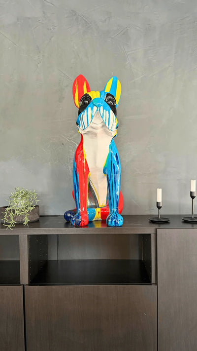 Sitting Bulldog Statue