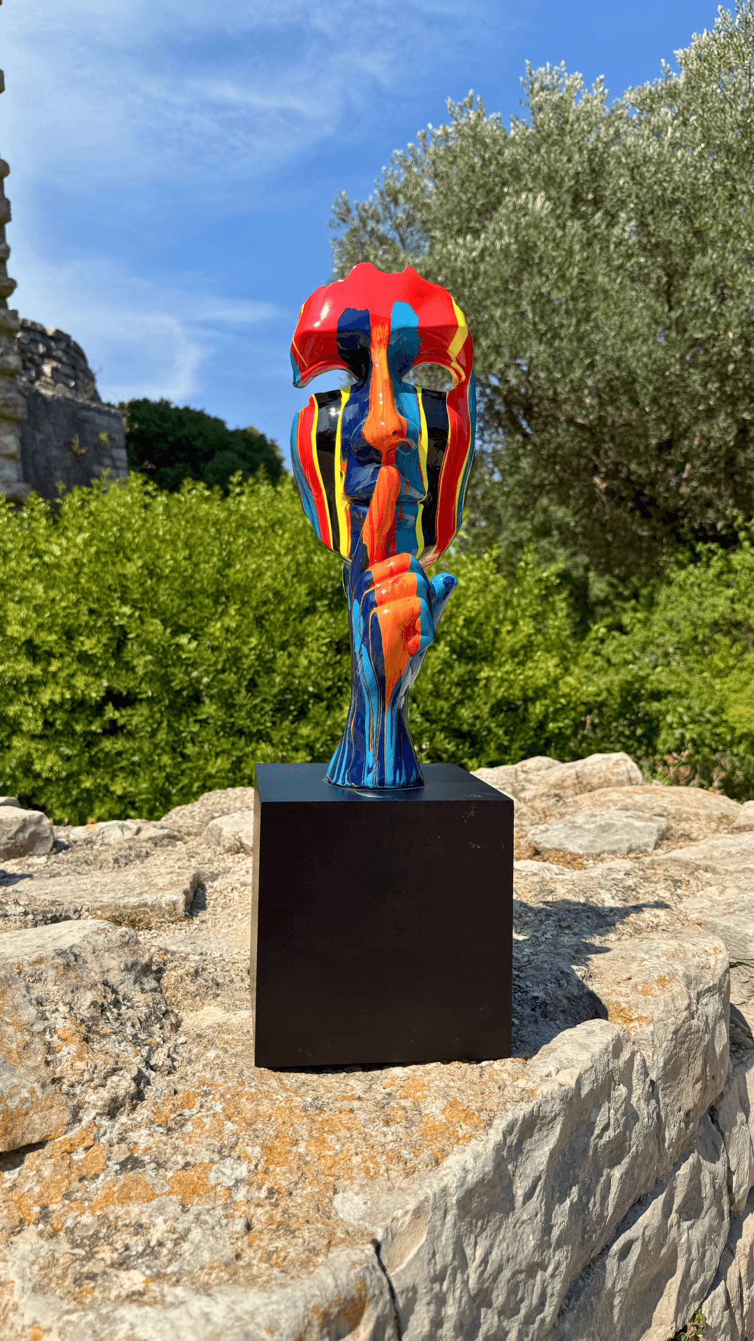 Estatua Cara Silencio
