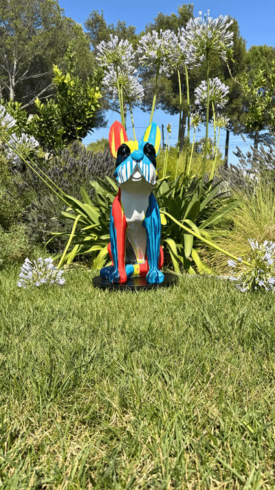 Sitting Bulldog Statue
