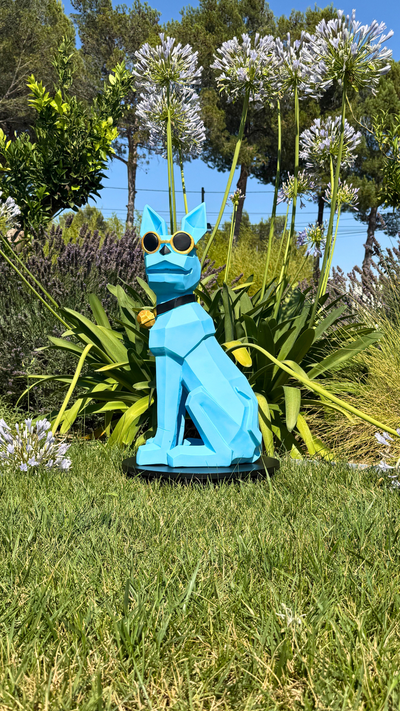 Estatua del perro Butler - Perfil