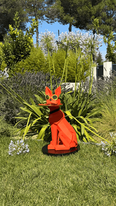 Estatua del perro Butler - Perfil