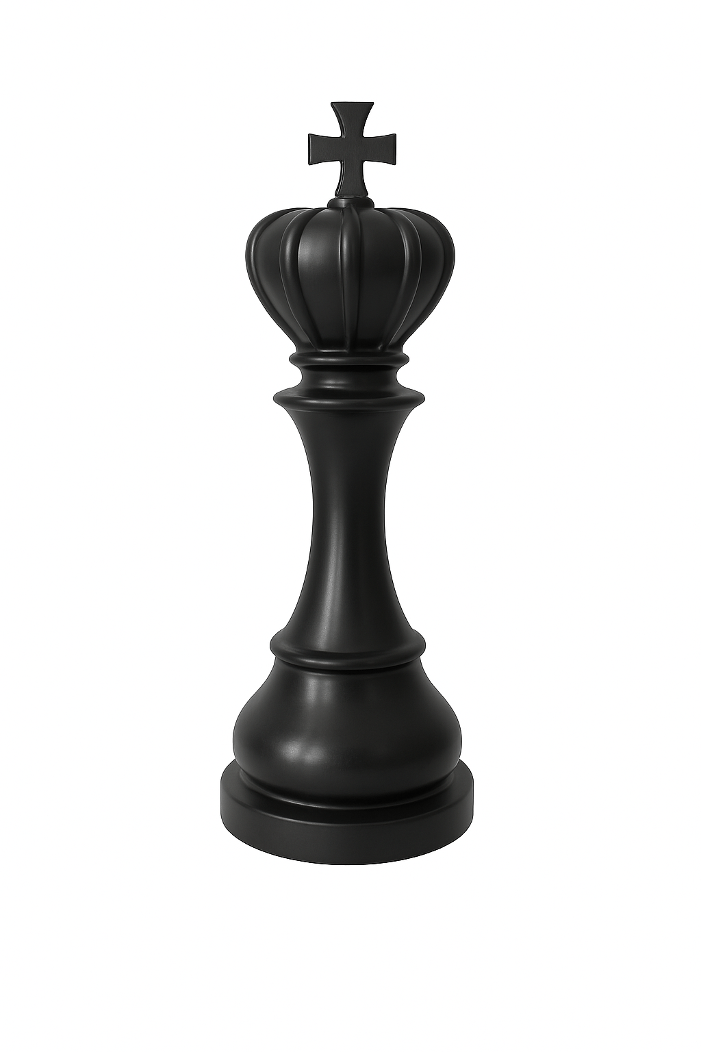 Statue Échecs - GRANDIOSE représentant un roi noir en résine de 1m40, design contemporain pour décoration extérieure ou jardin.