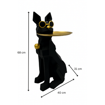 Estatua del perro Butler - Perfil