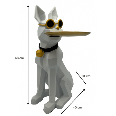 Estatua del perro Butler - Perfil