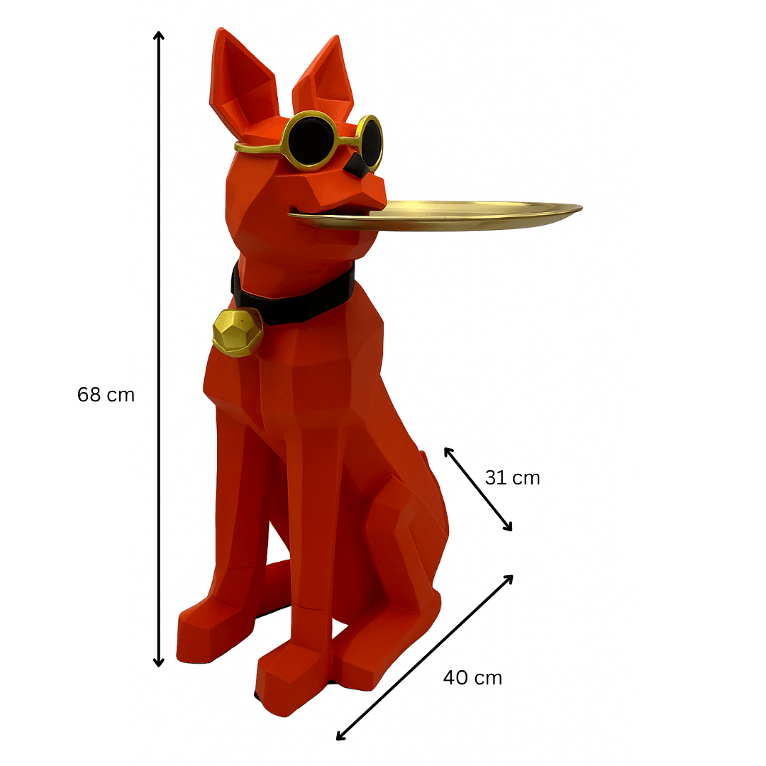 Estatua del perro Butler - Perfil