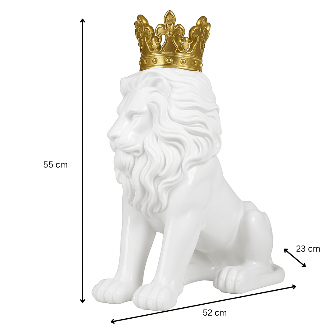 Estátua Leão Coroado em