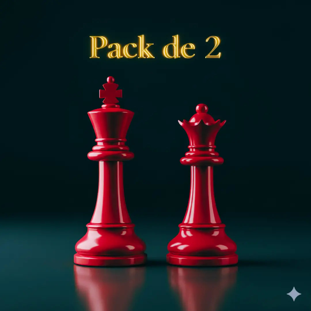 Lot 2 pièces d'échec