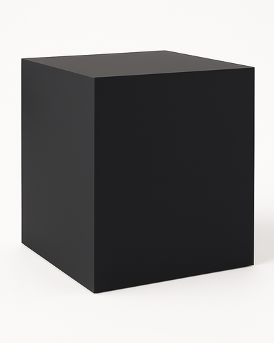Base Suporte Cubo Preto Fosco
