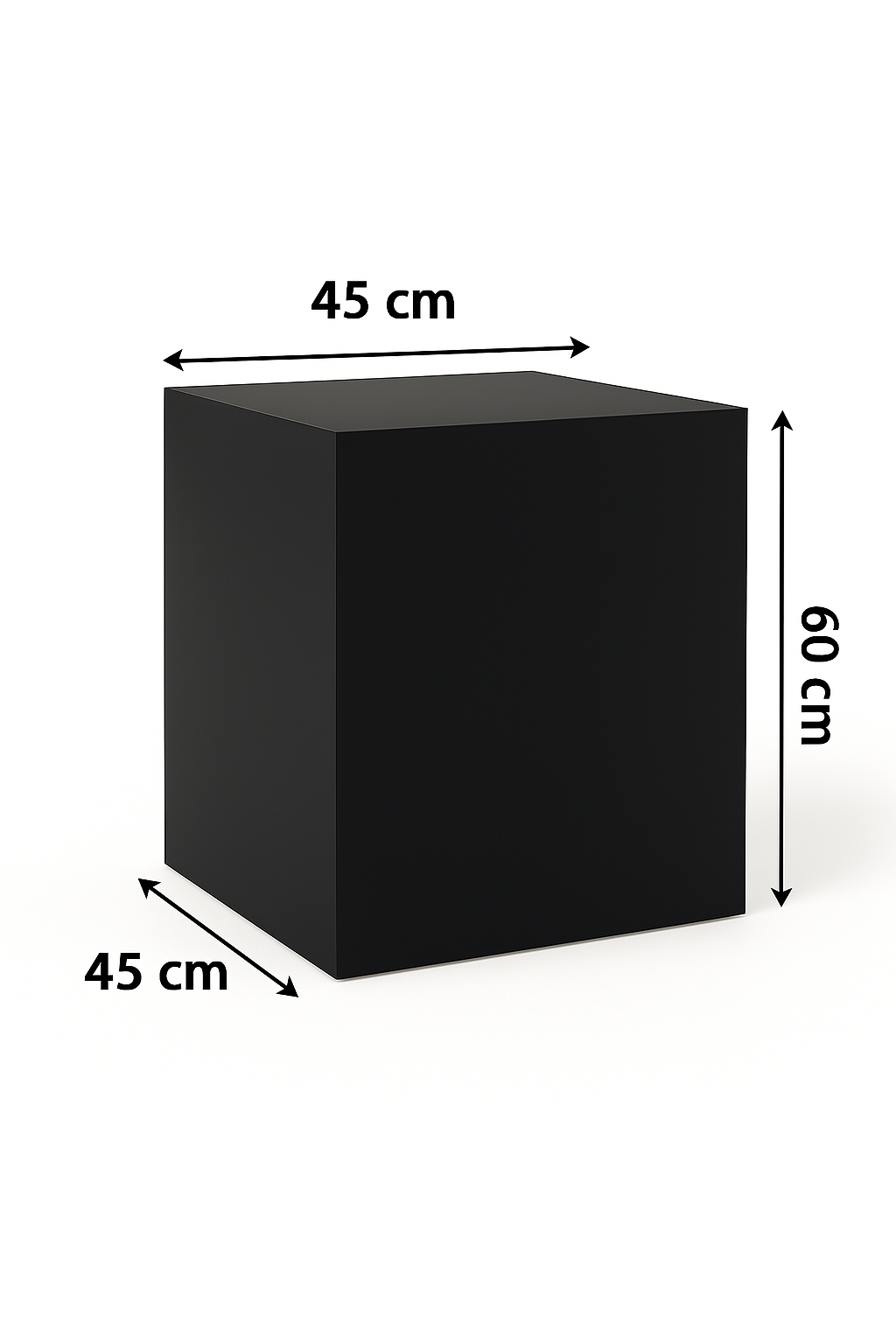 Base Suporte Cubo Preto Fosco