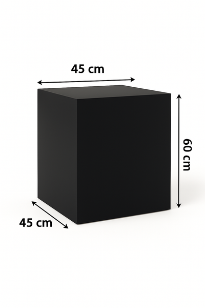 Base Suporte Cubo Preto Fosco