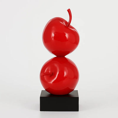 Estatua de manzanas apiladas