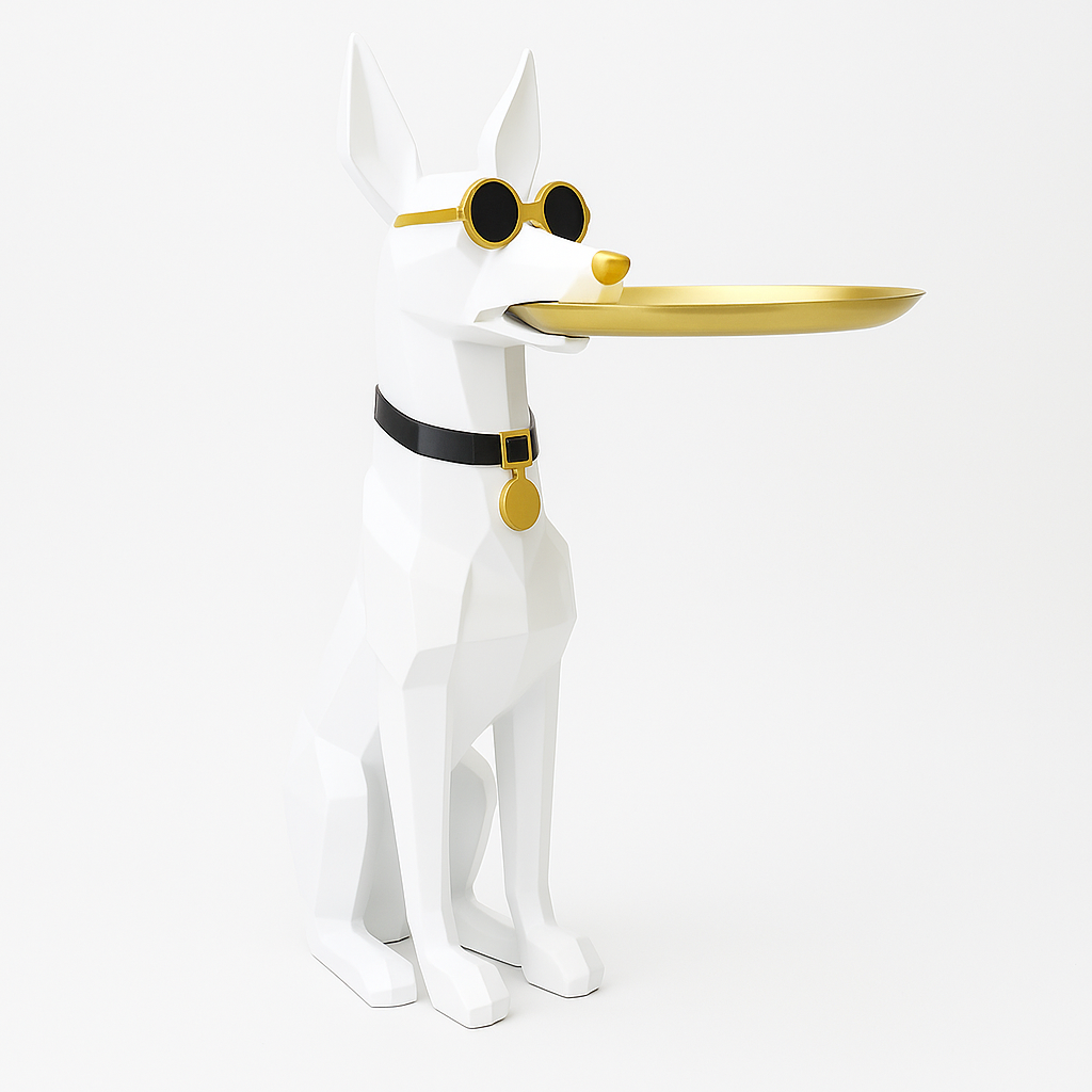 Butler Dog Statue - Right