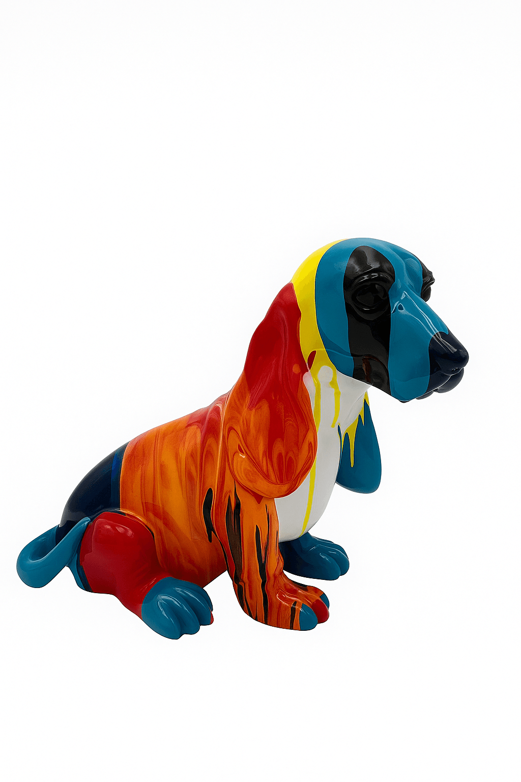 Estatua de perro sentado