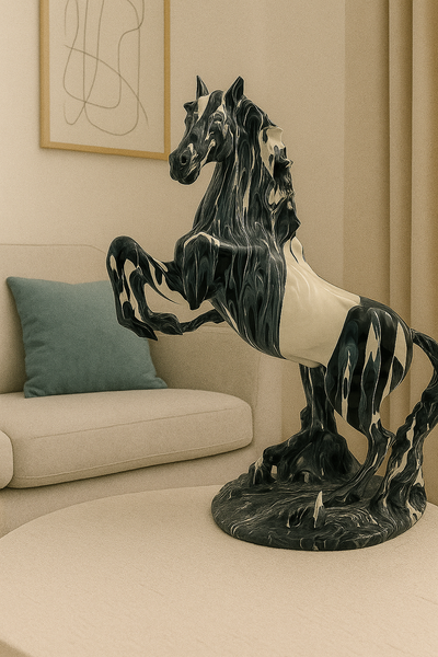 Statue Cheval Cabré
