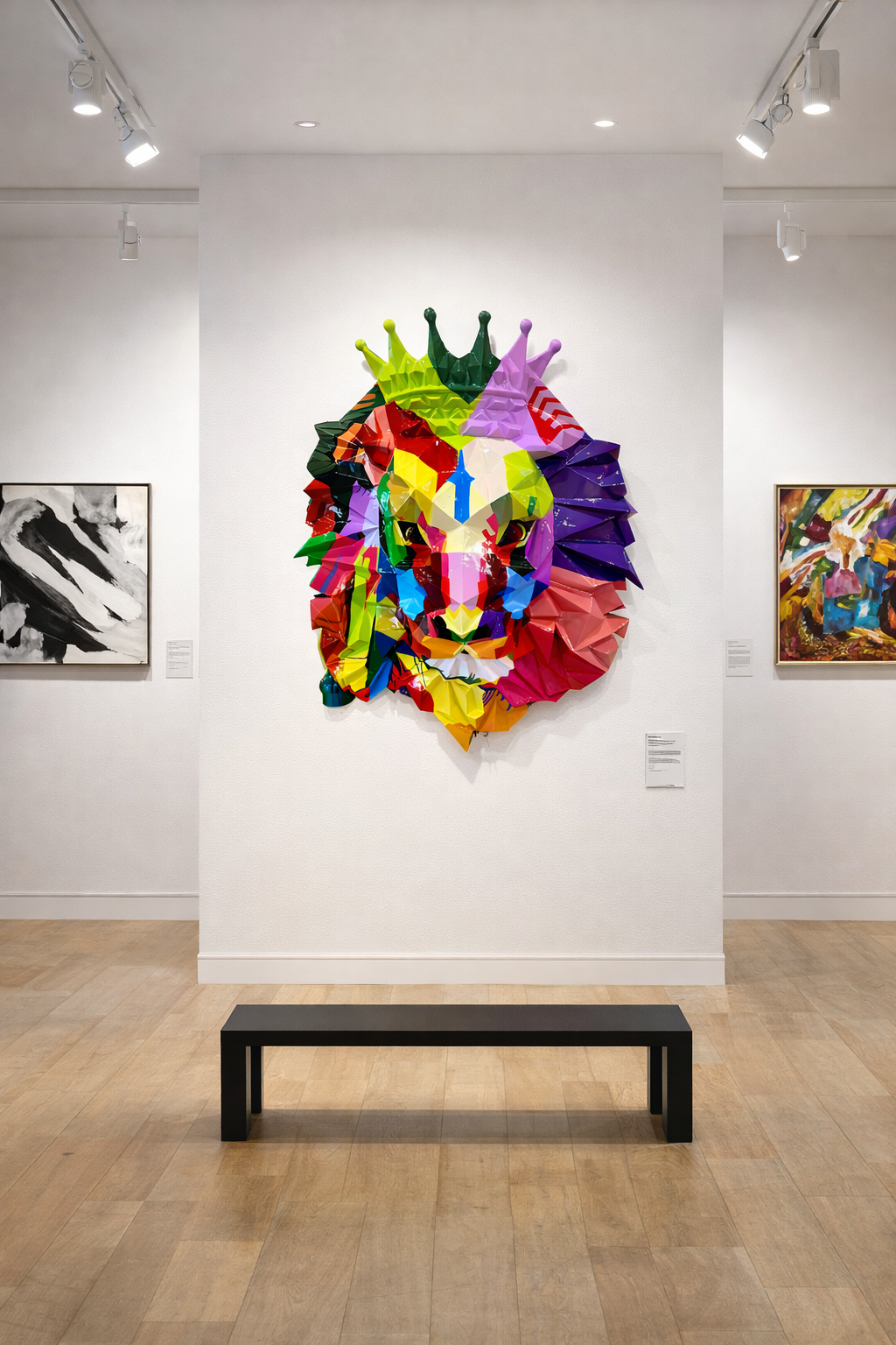 Décoration Murale Lion XXL 3D – Sculpture Pop Art