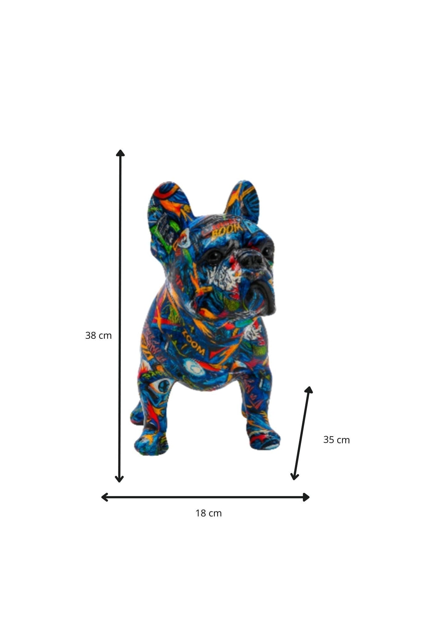 Estátua Bulldog em Pé